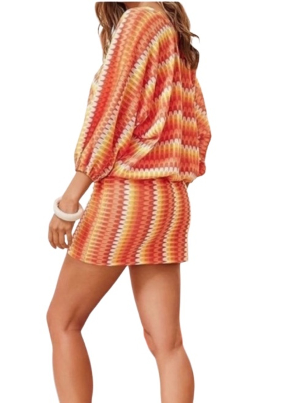 Trina Turk Swim & Spa Sunray Tunic Swim Coverup Dress L/XL NWT - Picture 2 of 13